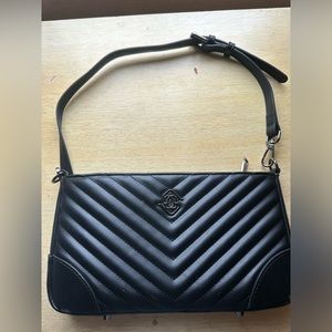 Glass Ladder & Co Vera Bag- Quilted Black/Gunmetal